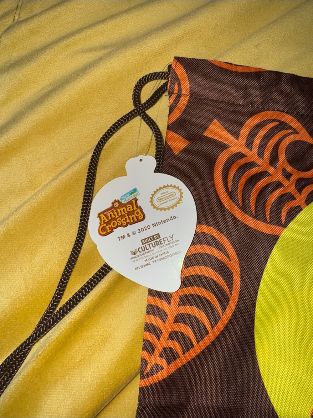 Animal crossing drawstring backpack - Picture 3 of 3
